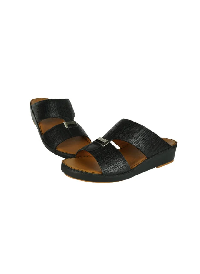 بارجيل أونو Barjeel Uno Mens Arabic Sandals BSP1-54 Black