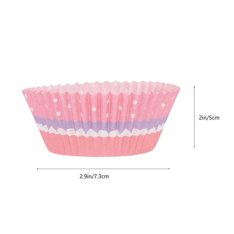 600 Pcs Mini Muffin Liners Non Stick Patterned Baking Cups For Home Party - Image 3