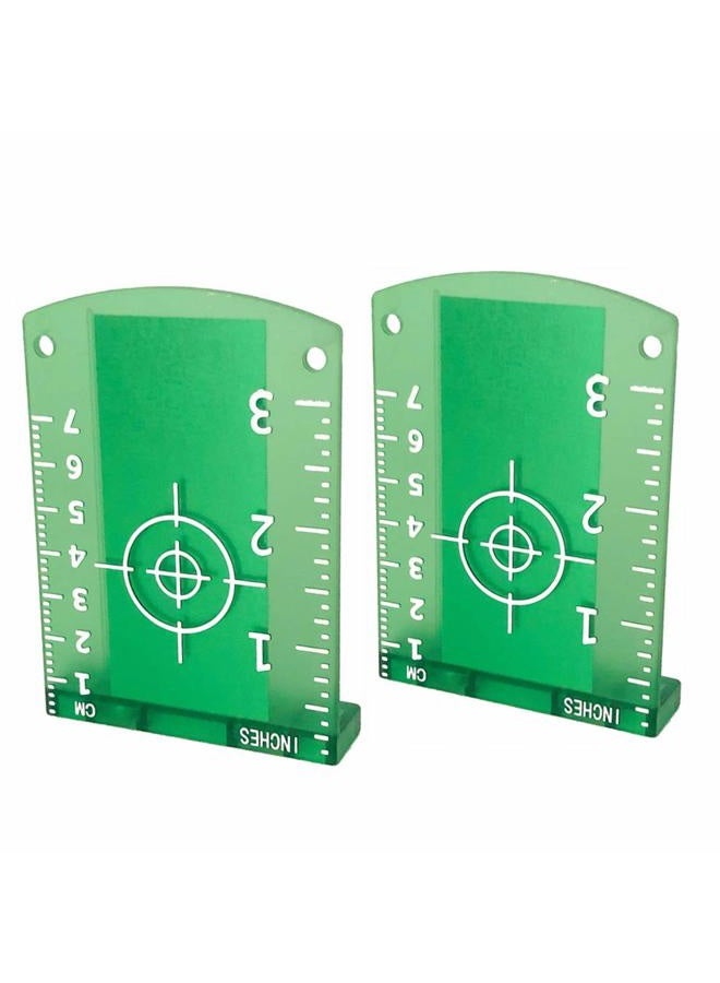 YOTOM 2pcs Laser Targets, Magnetic Floor Laser Targets Card Plate for Green Beam Laser Level - Image 1