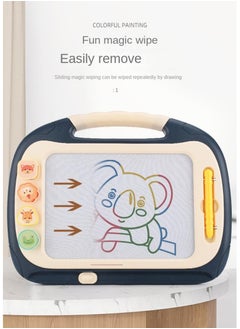 Generic Magnetic writing board Baby drawing board can erase graffiti board RYB1023 drawing table blue 34x24.5x16cm  - Image 5