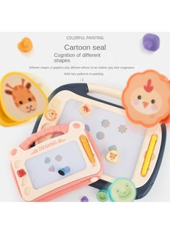 Generic Magnetic writing board Baby drawing board can erase graffiti board RYB1023 drawing table blue 34x24.5x16cm  - Image 2