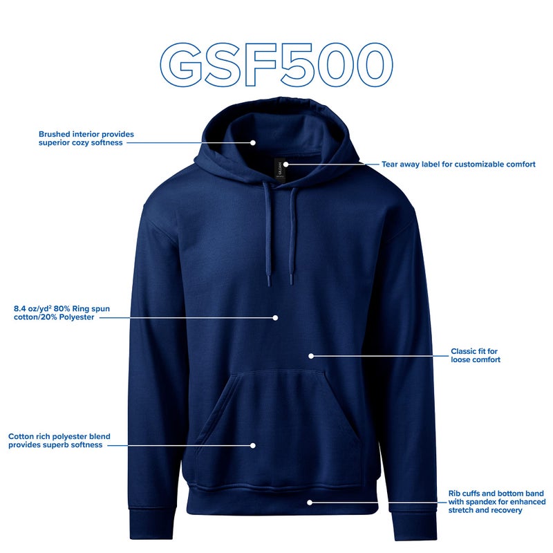 Gildan Womens Softstyle Sweatshirt, Style Gsf500 Athletic-hoodies, Sport Grey, Large US - Image 5