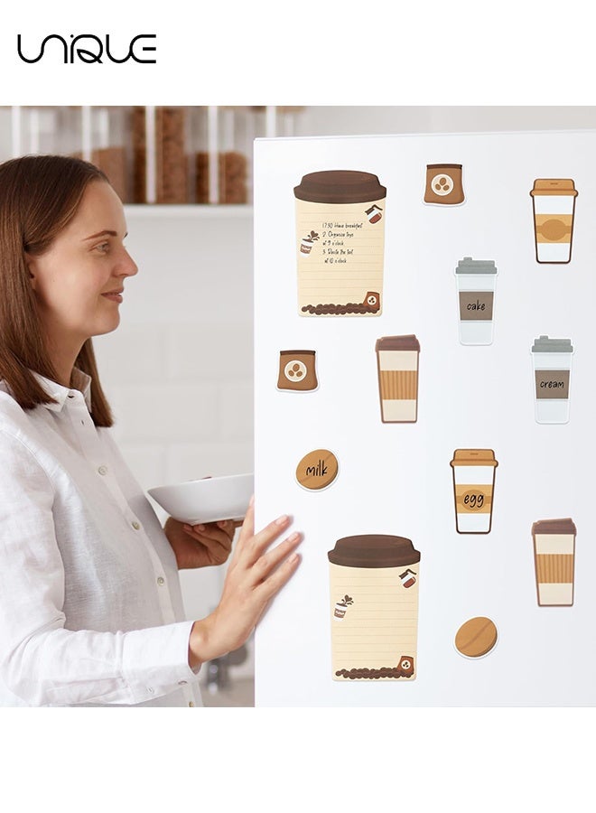 يونيك مجموعة 440 ورقة من الملاحظات اللاصقة الظريفة - أنا فقط أحب القهوة حقًا، مفكرة الملاحظات اللاصقة، مفكرة لاصقة على شكل كوب قهوة - هدايا لتقدير المعلمين، مستلزمات الحفلات المدرسية والمكتب (قهوة) - Image 5