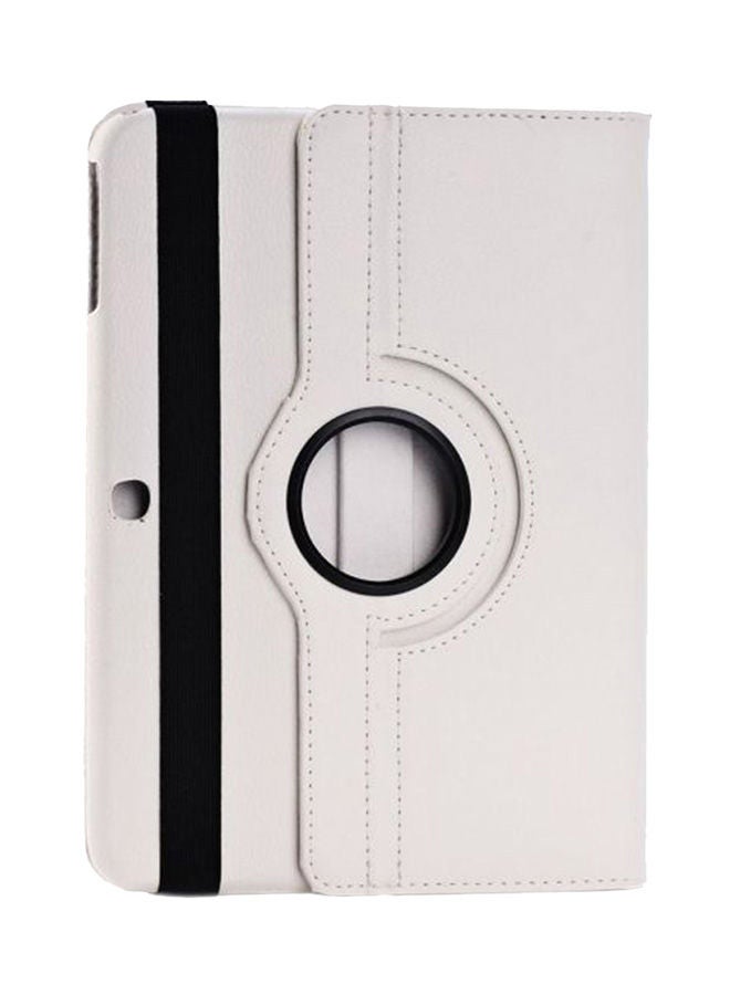 NIBEMINENT 360 Degree Rotating Stand Flip Case Cover For Samsung Galaxy Tab S 10.5 T800/T805 White - Image 1
