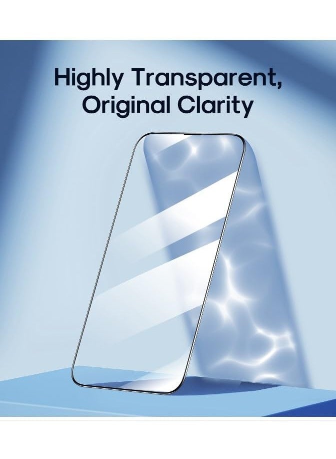 لاصقة حماية للشاشة من الزجاج المقوى لهاتف أبل آيفون 14 أسود - Image 3