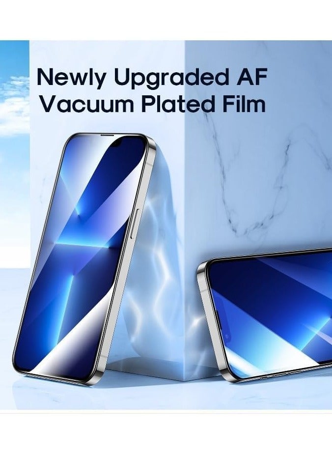 لاصقة حماية للشاشة من الزجاج المقوى لهاتف أبل آيفون 14 أسود - Image 2