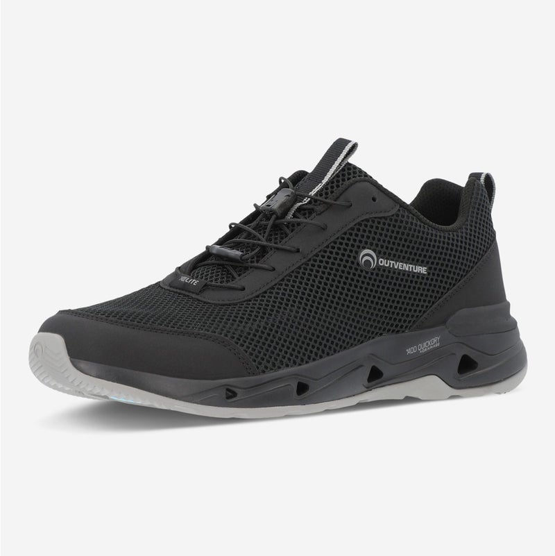 Outventure Watercross Men's Sneakers – Black Lightweight Hybrid Outdoor Shoes with Quick-Dry Mesh and High-Traction Sole - Image 1