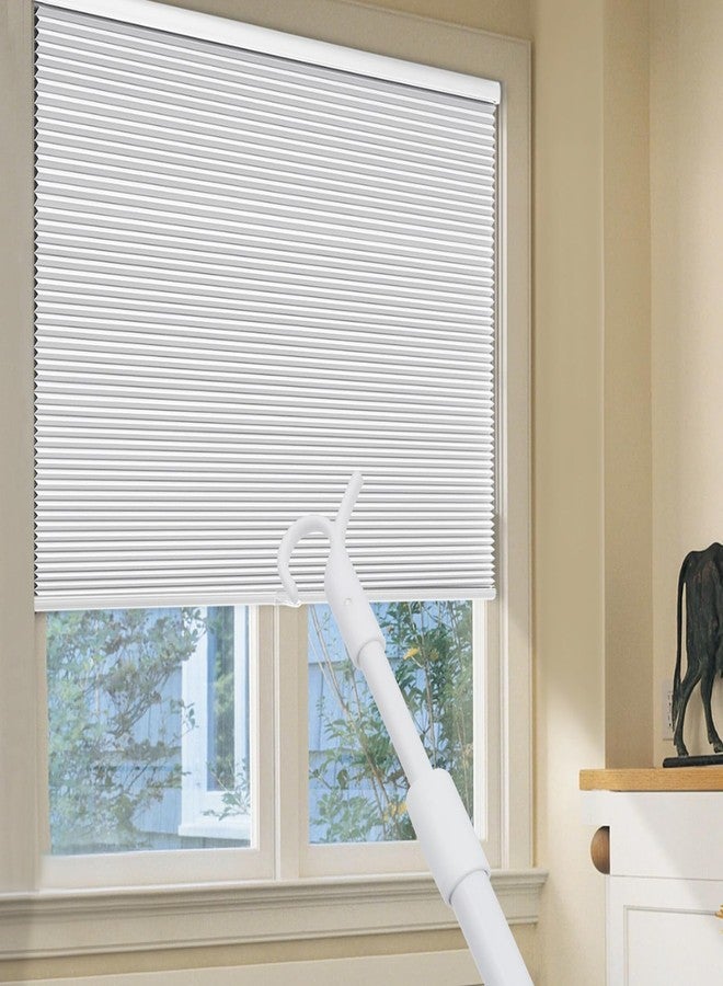 Nicerity Telescopic Draw Rod Easy to Pull The Window Shades Up and Down,Adjustable Push-Pull Rod for Cordless Roller Shade Blinds (White) - Image 2