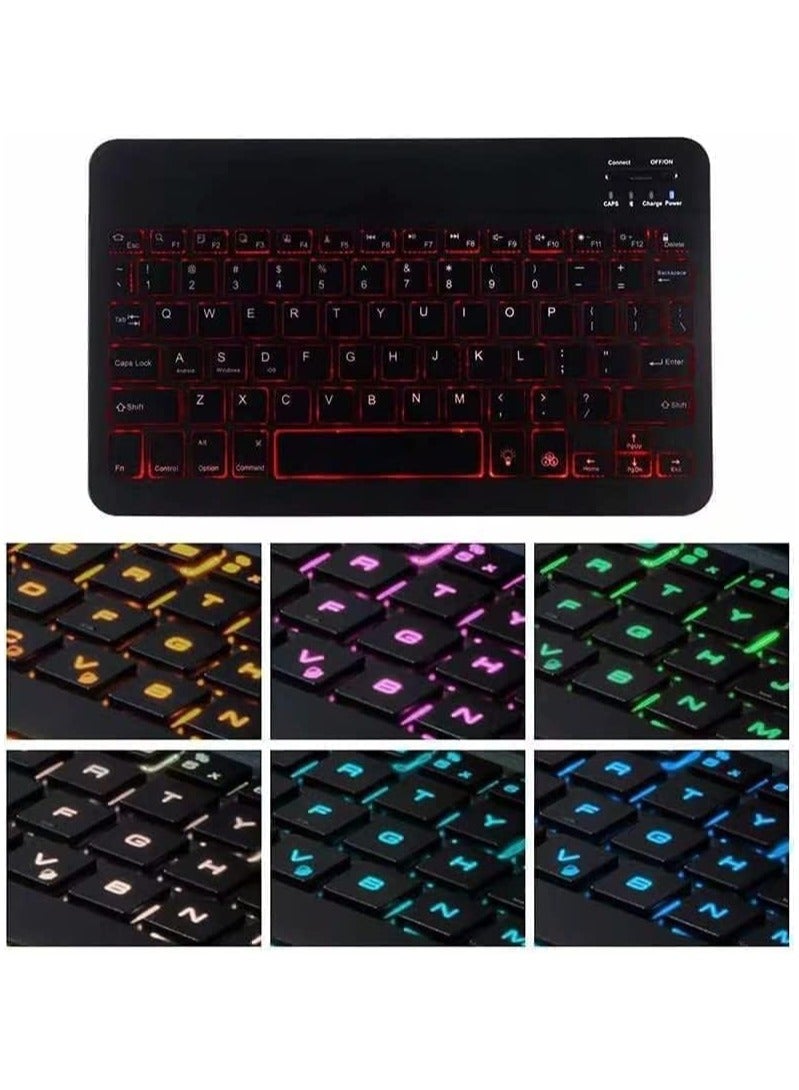 Touchpad Keyboard Case Compatible with Lenovo Tab M11 11 inch TB-330FU/TB-331FC, Magnetic Removable Wireless Colorful Backlit Keyboard Cover - Image 5