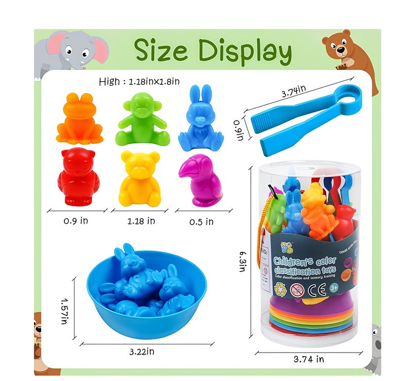 حسم الحساب والعد ألعابًا مركبات مطابقة الألعاب ألعاب مونتيسوري الألعاب الحسية التعليمية - Image 2