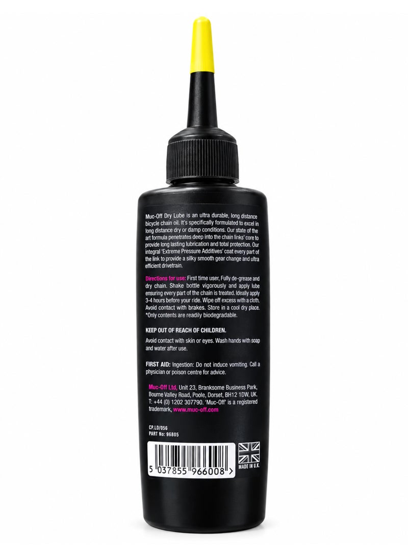 Muc Off Dry Chain Lube Bike Lube, Bike Chain Oil, Chain Wax for Dry Weather Conditions - Biodegradable Bike Lubricant and Bicycle Chain Oil, Black, 120ml, Pack of 1 - Image 2