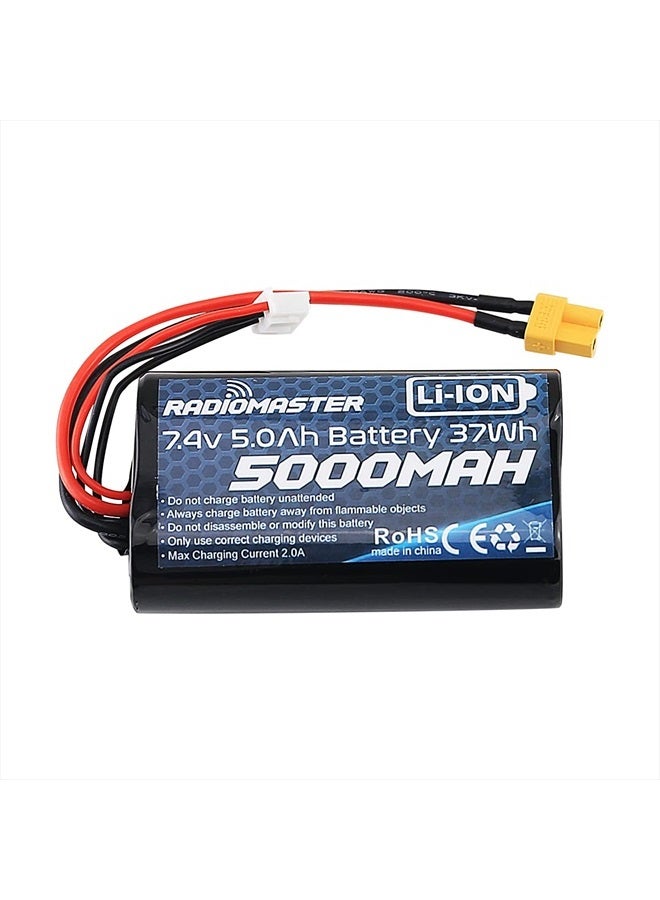 RADIOMASTER بطارية TX16S 5000mAh 2S 7.4V XT30 موصل JST-XH TX16s جهاز الإرسال 1 حزمة - Image 1