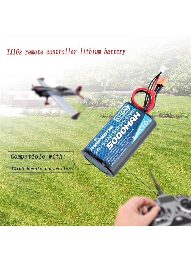 RADIOMASTER بطارية TX16S 5000mAh 2S 7.4V XT30 موصل JST-XH TX16s جهاز الإرسال 1 حزمة - Image 2