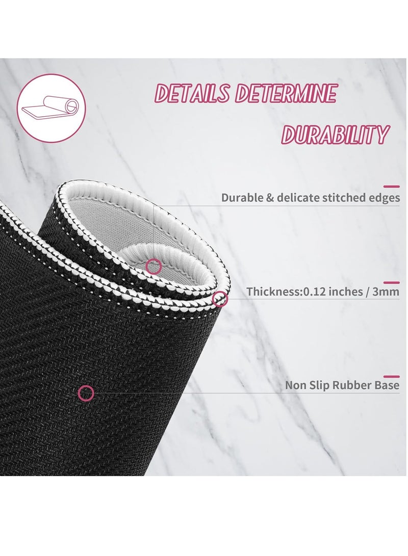 Japanese Watercolor Art Gaming Mouse Pad for Keyboard & Mouse (70 X 30 cm ) - Desk Mat Mousepad L Extended Size - Anti Slip Rubber Base - Stitched Edges - Waterproof - Speed Edition - Image 2