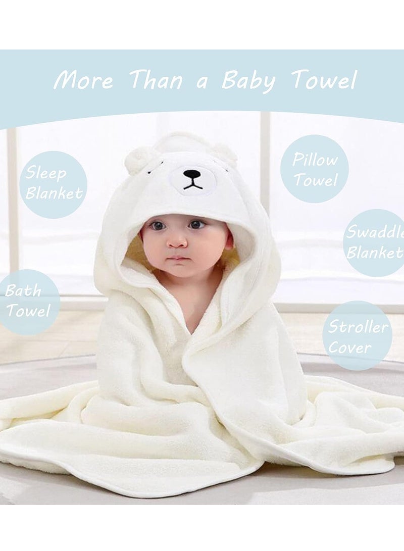 Baby Hooded Towel, 8-Piece Bath for Boys or Girls, Washcloth Set with Cute Design, Shower Towel Gift for Newborns, Infants and Toddlers  - Image 2