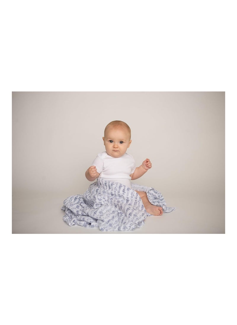 hudson baby - Unisex Baby Cotton Muslin Swaddle Blankets, Forest, 3-Pack - Image 1