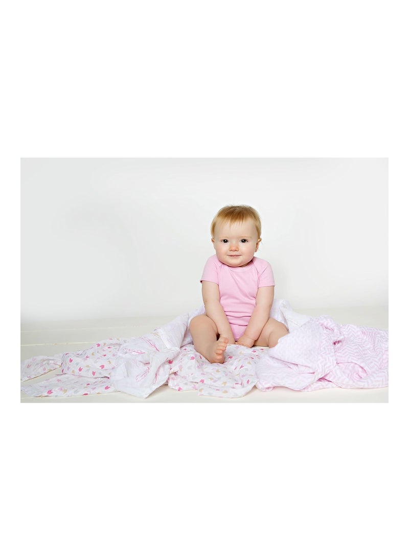 hudson baby - Unisex Baby Cotton Muslin Swaddle Blankets, Forest, 3-Pack - Image 1