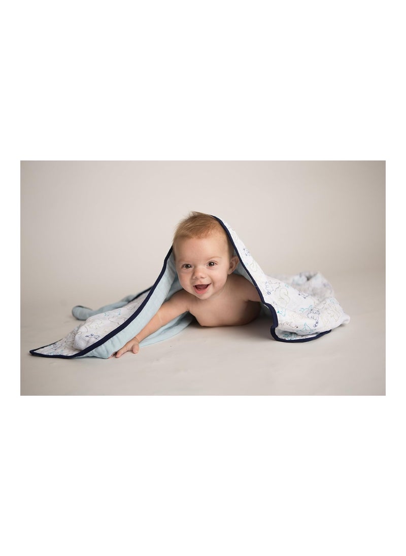 hudson baby - Unisex Baby Cotton Muslin Swaddle Blankets, Forest, 3-Pack - Image 1
