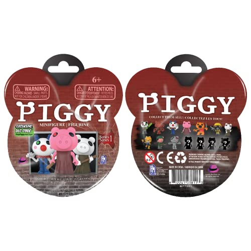 PIGGY حزمة شخصية مينيفigure بيجي الغامضة 3 شخصية فردية اجمع جميع 14 سلسلة 1 تشمل عناصر DLC - Image 1
