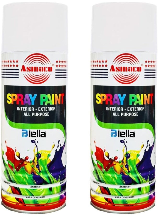 Biella Spray Paint White 2Pcs