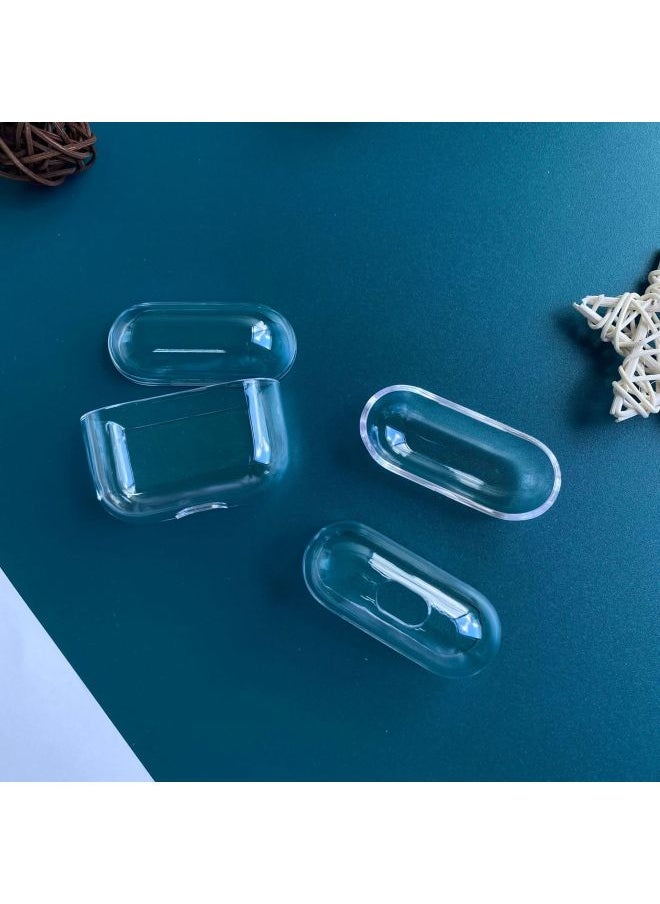 Generic - Tpu Material Suitable For Apple Airpods Protective Case Pro2 Earphone Case 3/4 Generation Transparent 5 Generation Diy Earphone Case-Color:Hard Shell + Frosted Bag-Applicable Model:Airpods Pro2 (without Ears) - Image 1