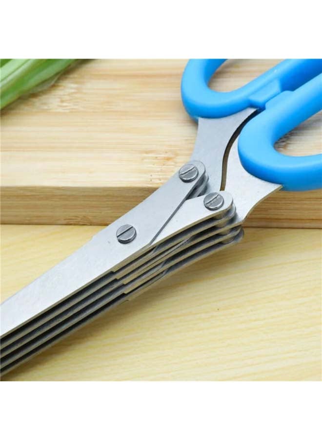 E.V.A Orville Multi-functional Stainless Steel Blue Kitchen Shears - Image 3