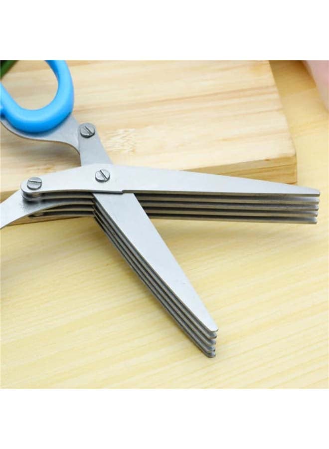 E.V.A Orville Multi-functional Stainless Steel Blue Kitchen Shears - Image 4