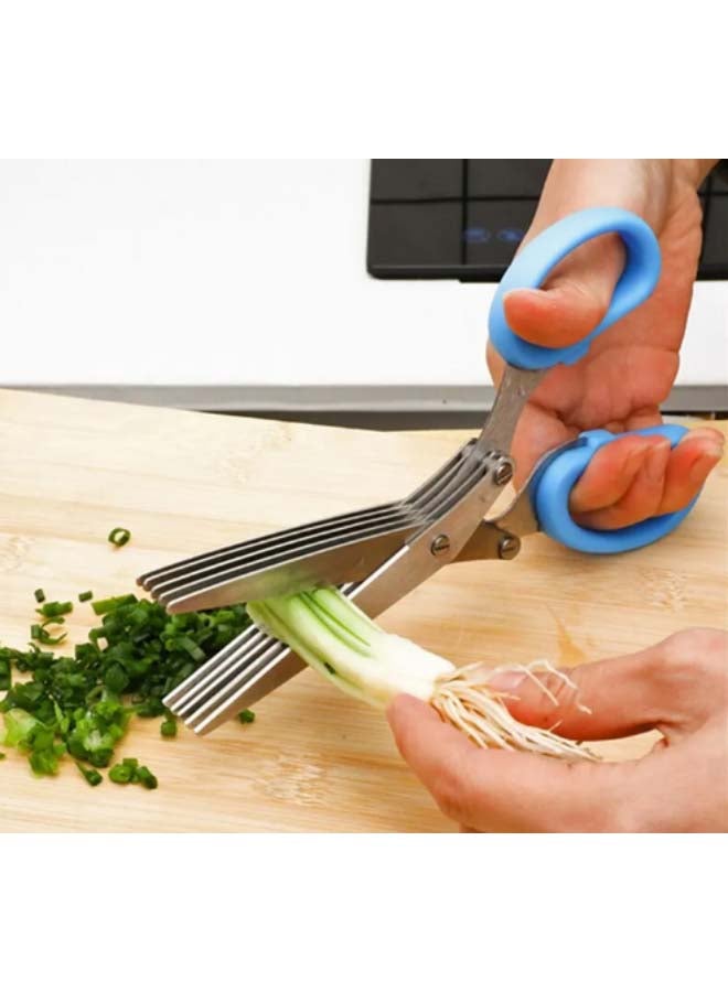 E.V.A Orville Multi-functional Stainless Steel Blue Kitchen Shears - Image 2