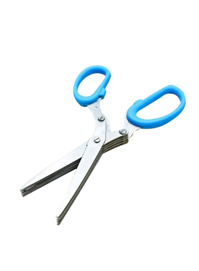 E.V.A Orville Multi-functional Stainless Steel Blue Kitchen Shears - Image 1