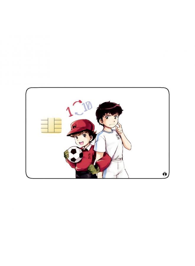 RKN PRINTED BANK CARD STICKER Tsubasa And Genzo From Captain Tsubasa Anime - Image 1