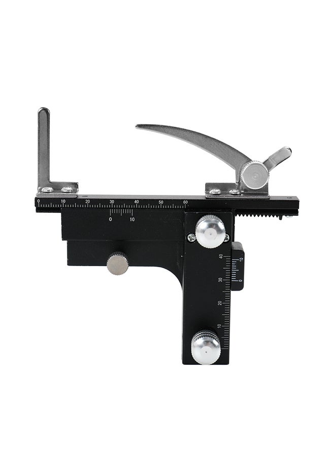 فرجار قياس مزود بورنية، مجهري وقابل للنقل ومزود بمقياس أسود/فضي 0.146كيلوجرام