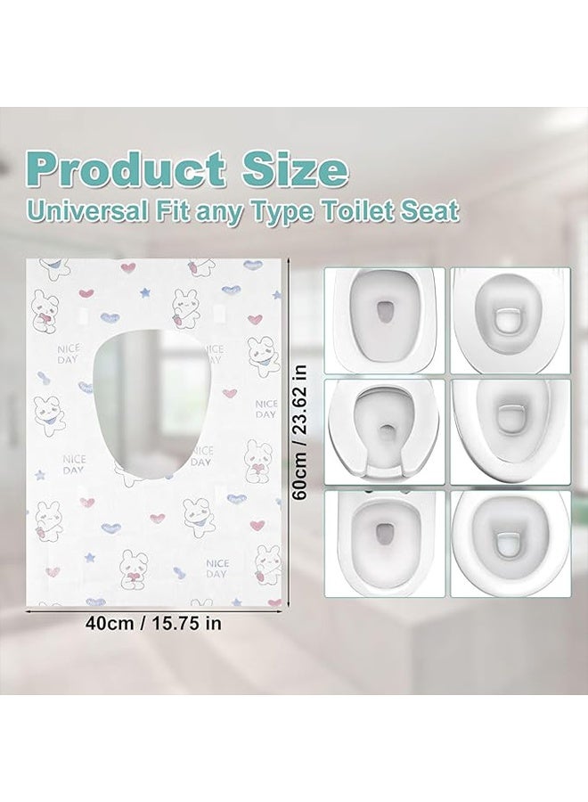 30 Pack Toilet Seat Covers Disposable, Portable Toilet Seat Cover for Travel Waterproof Potty Covers for Toddler(Individually Wrapped） - Image 2