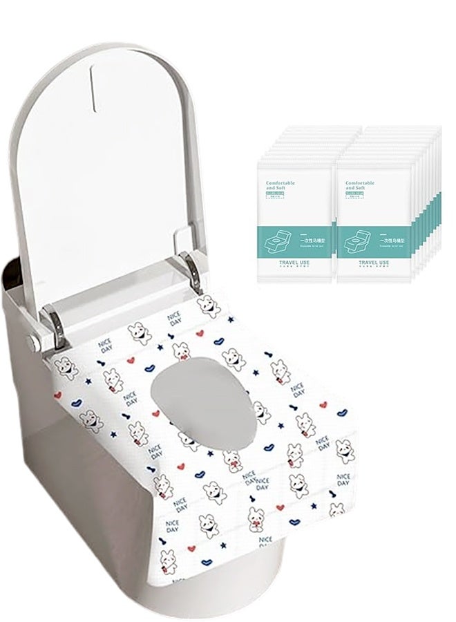 30 Pack Toilet Seat Covers Disposable, Portable Toilet Seat Cover for Travel Waterproof Potty Covers for Toddler(Individually Wrapped） - Image 1