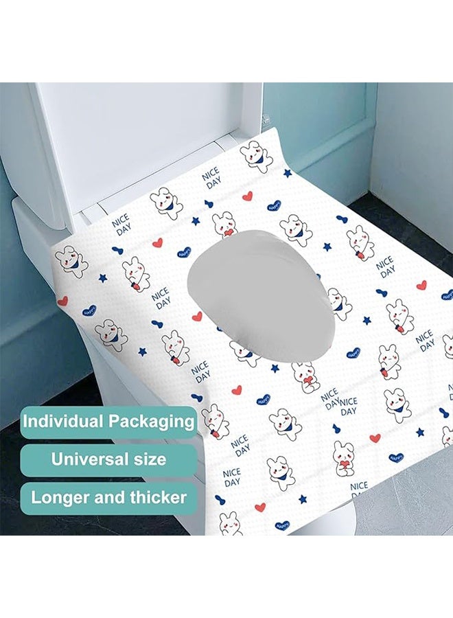 30 Pack Toilet Seat Covers Disposable, Portable Toilet Seat Cover for Travel Waterproof Potty Covers for Toddler(Individually Wrapped） - Image 4