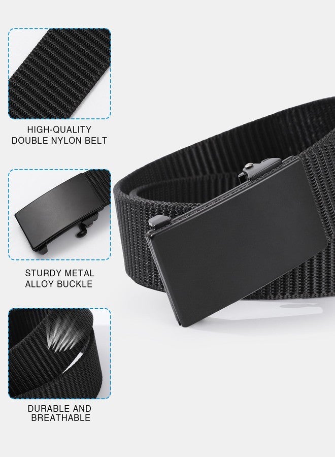 WELROG Nylon Golf Belt for Boys - Adjustable Belt With Metal Buckle Kids Belt for Softball Baseball for School Uniform Girls（Black） - Image 3