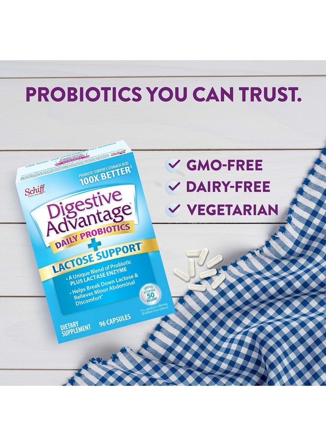 Digestive Advantage - Lactose Defense Capsules (96 Count In A Box) Helps Breaks Down Lactose & Defend Against Digestive Upset* Supports Digestive & Immune Health* (Pack Of 1) - Image 1