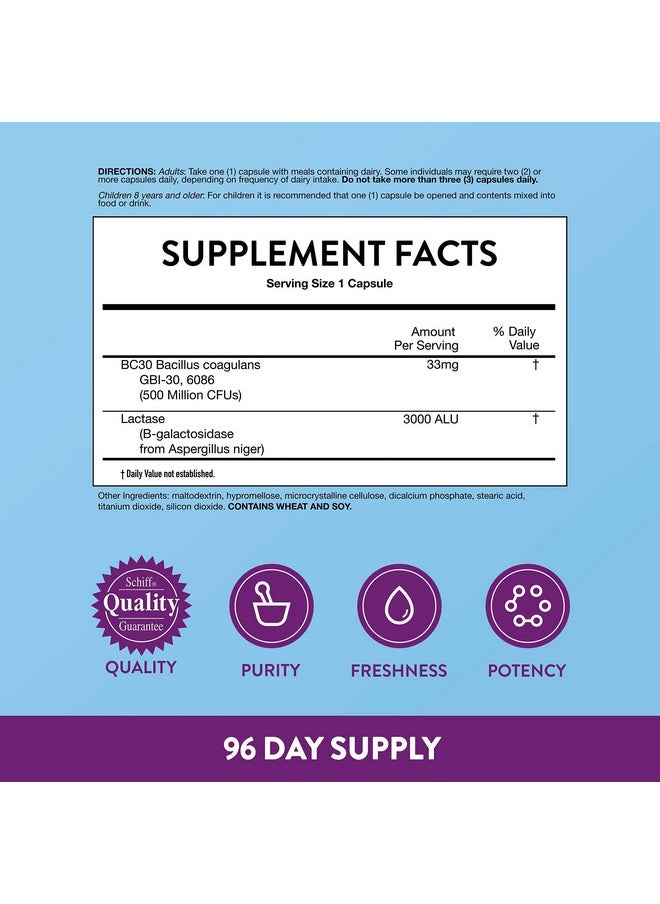 Digestive Advantage - Lactose Defense Capsules (96 Count In A Box) Helps Breaks Down Lactose & Defend Against Digestive Upset* Supports Digestive & Immune Health* (Pack Of 1) - Image 1