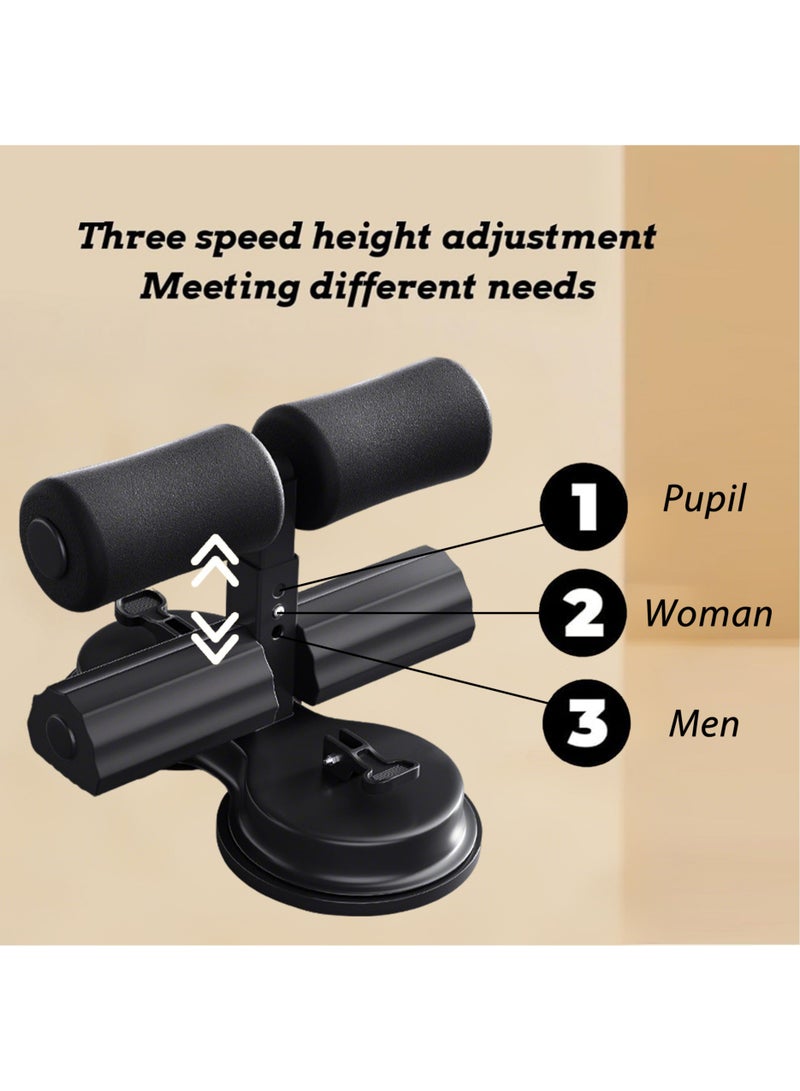 Jourvent Sit Up Bar for Floor, Adjustable Abdominal Sit-up with Tension Rope, Double Self-Suction Portable Sit Up Exercise, Sit Up Assistant Device for Home Exercise, Core Strength Muscle Training - Image 5
