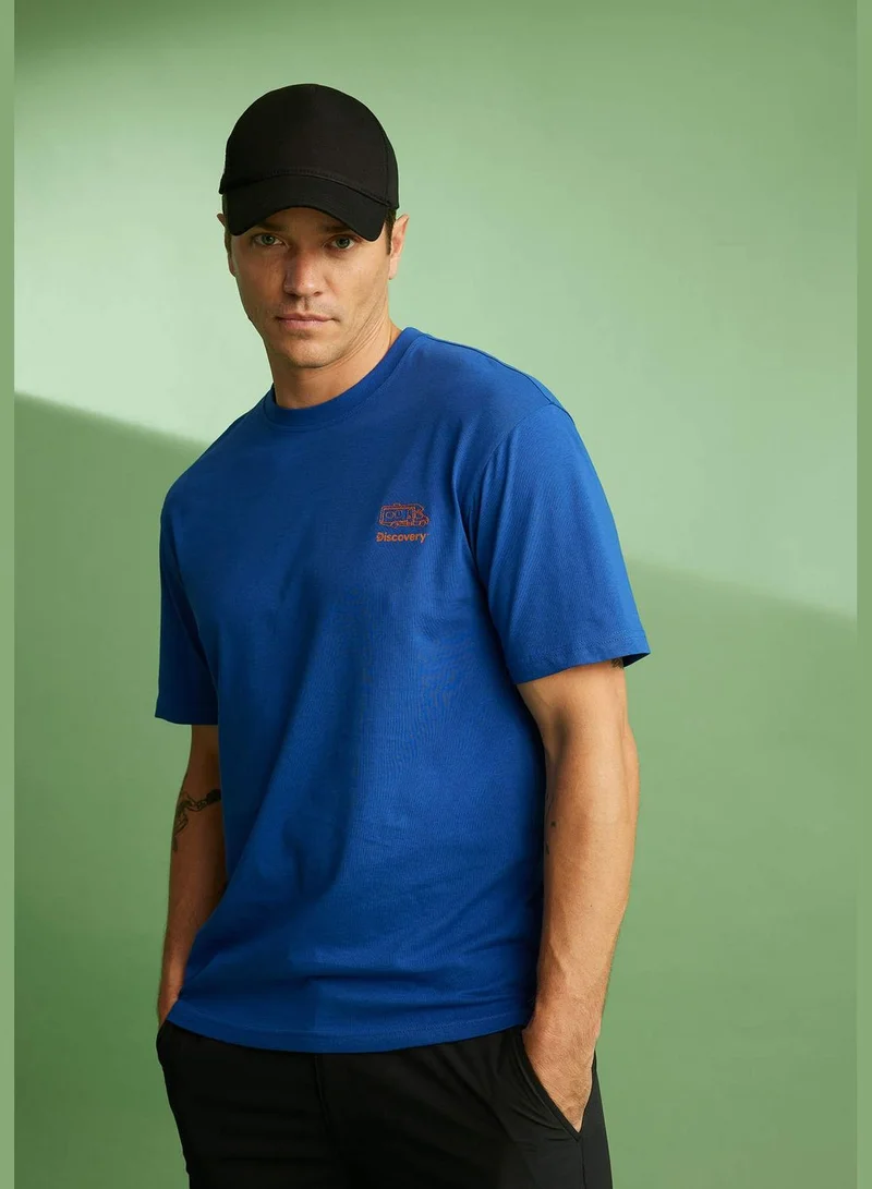 DeFacto Man Discovery Licenced Crew Neck Short Sleeve Knitted T-Shirt