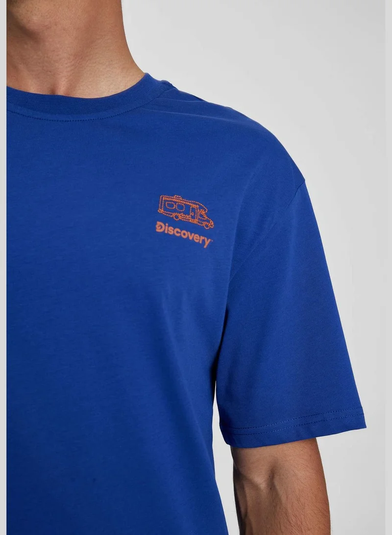 DeFacto Man Discovery Licenced Crew Neck Short Sleeve Knitted T-Shirt