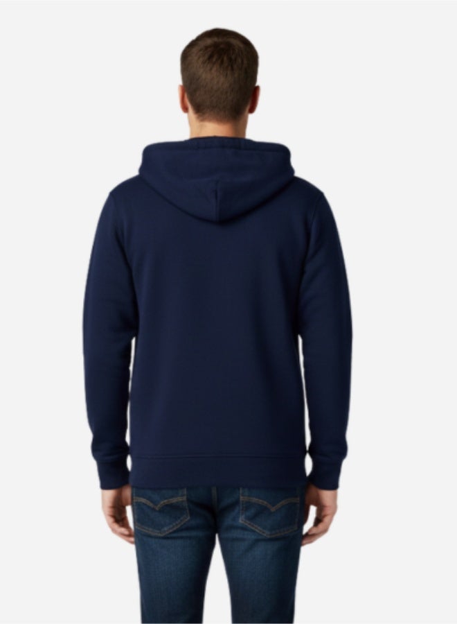  نسمعك هودي فليـس بسحّاب للجنسين باللون الكحلي – راحة كلاسيكية تلتقي بأناقة الشارع العصرية - Image 2