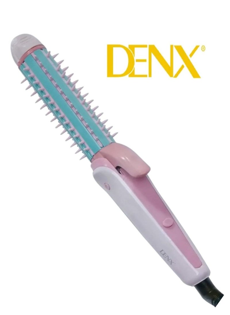 Denx 3 In 1 Multifunctional Hair Styler Curling Iron Straightener Ceramic Hair Curler Wavy Styling Tool Multicolor Comb - Image 1
