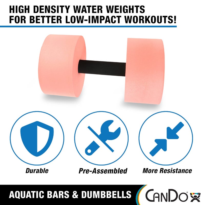 Cando عوامات السباحة وأثقال السباحة CanDo لتعلم السباحة، العلاج المائي، السباحة، الأيروبكس المائية، إعادة التأهيل، دروس السباحة، لياقة المسبح - Image 3