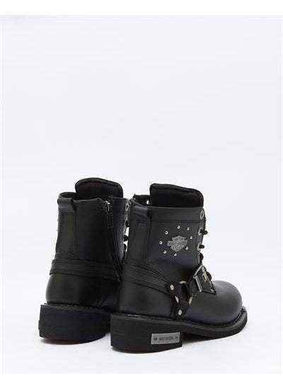 HARLEY DAVIDSON Becky Women's Black Leather Boots  - Image 4