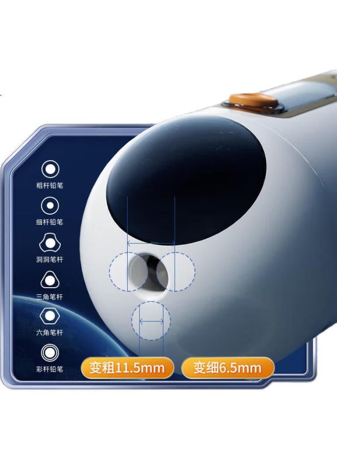 M.G M&G Stationery Large-Aperture Fully Automatic Pencil Sharpener, Rechargeable Electric Pencil Sharpener, Rotary Pencil Sharpener, Pencil Cutter, Elementary School Student Gift Aps906S6 - Image 1