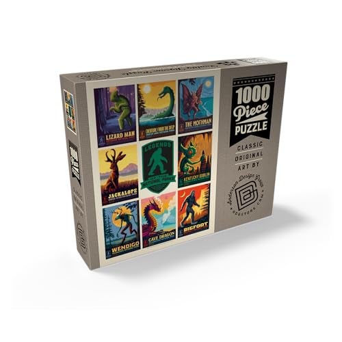 MyPuzzle.com MyPuzzle Legends of The National Parks MultiImage Print Edition 1 Vintage Poster Premium 1000 Piece Jigsaw Puzzle for Adults - Image 5