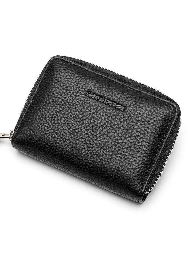 American Bison Men's Wallet Card Holder Multi-card Slot Bank Card Case Id Holder First Layer Cowhide Driving License Leather Practical Gift - Image 3