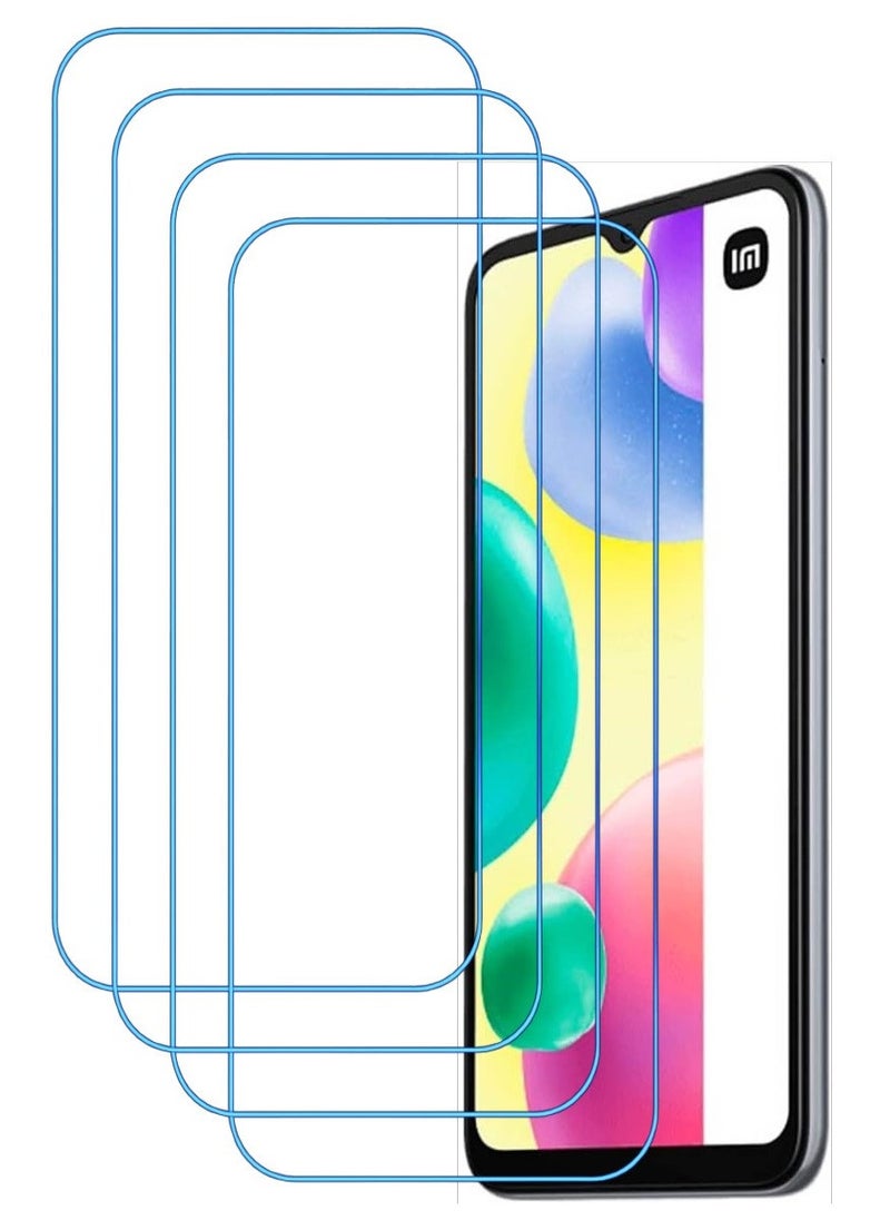 ACLIX 4 Pieces Antistatic ESD Dustproof Premium Quality High Definition Clear Tempered Glass Screen Protector Designed For Xiaomi Redmi 10A - Image 1