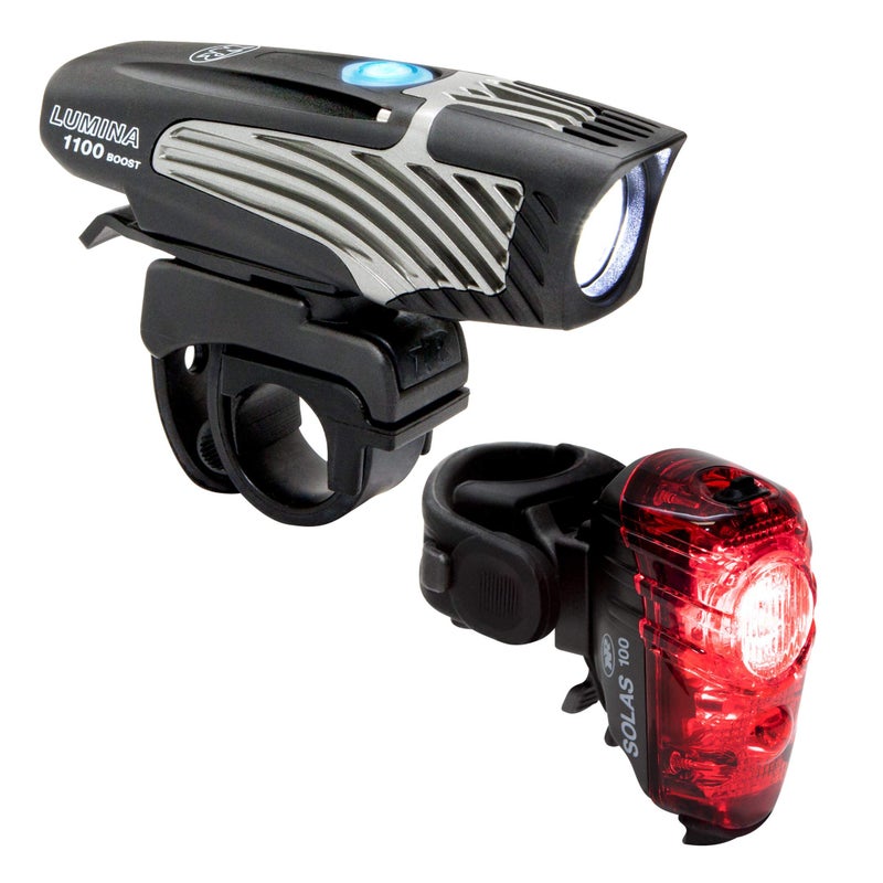 NiteRider 6776 Lumina 1100 BoostSolas 100 Combo Bike Headlight Taillight