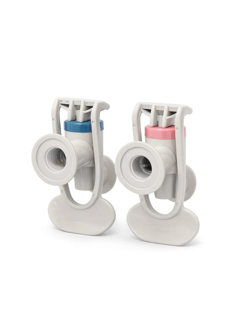 Universal Water Dispenser Tap Handle – Cooler tap - Inside Press Faucet Lever – Plastic Water Cooler Tap Replacement (Blue/Pink) - Image 3